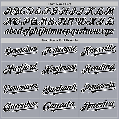 Custom Gray Black Pinstripe White Authentic Sleeveless Baseball Jersey - Sky-Custom