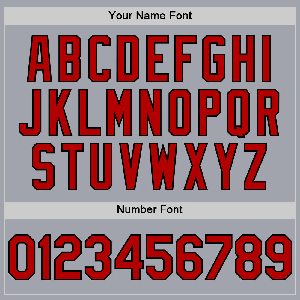 Custom Gray Black Pinstripe Red Authentic Sleeveless Baseball Jersey - Sky-Custom