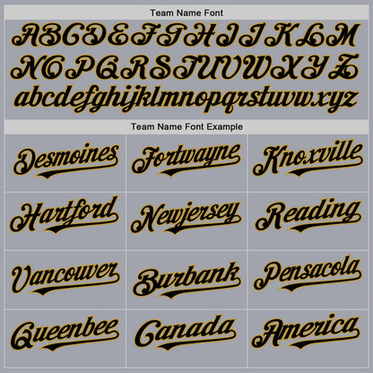 Custom Gray Black Pinstripe Old Gold Authentic Sleeveless Baseball Jersey - Sky-Custom