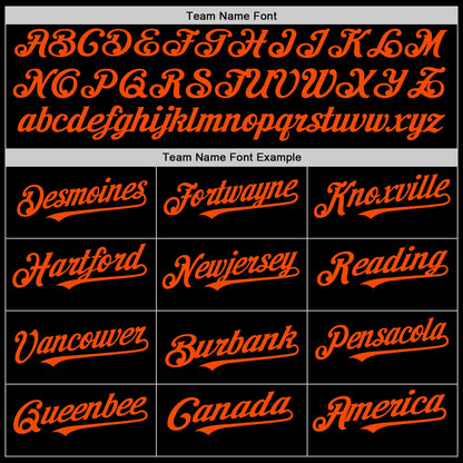 Custom Black Orange Authentic Sleeveless Baseball Jersey - Sky-Custom