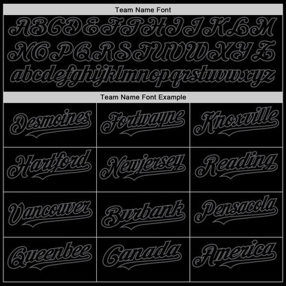 Custom Black Steel Gray Authentic Sleeveless Baseball Jersey - Sky-Custom