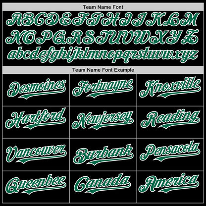 Custom Black Kelly Green-White Authentic Sleeveless Baseball Jersey - Sky-Custom