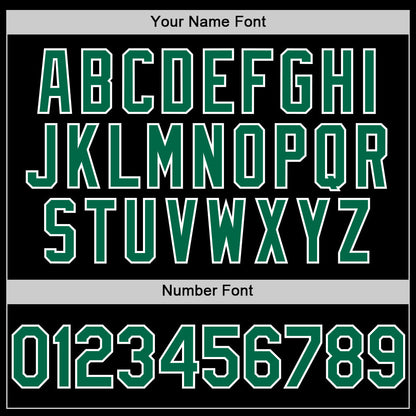 Custom Black Kelly Green-White Authentic Sleeveless Baseball Jersey - Sky-Custom