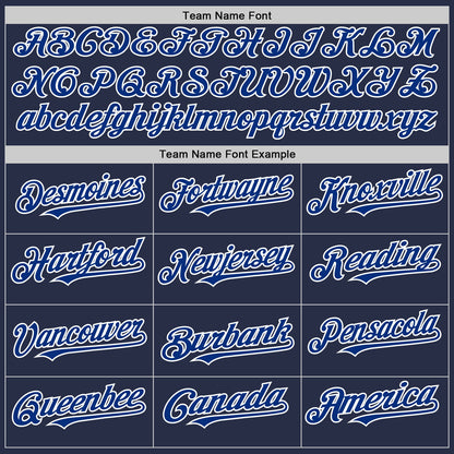 Custom Navy Royal-White Authentic Sleeveless Baseball Jersey - Sky-Custom