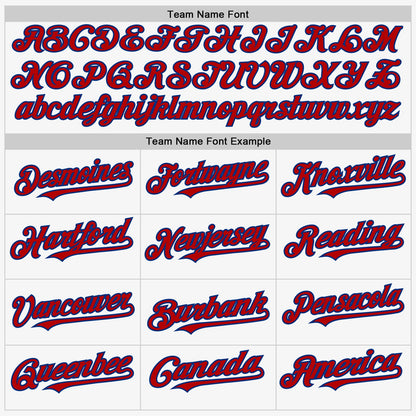 Custom White Red-Royal Authentic Sleeveless Baseball Jersey - Sky-Custom
