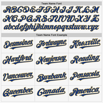Custom White Old Gold-Royal Authentic Sleeveless Baseball Jersey - Sky-Custom