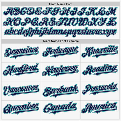 Custom White Navy Gray-Teal Authentic Sleeveless Baseball Jersey - Sky-Custom