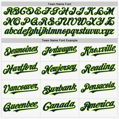 Custom White Navy-Neon Green Authentic Sleeveless Baseball Jersey - Sky-Custom
