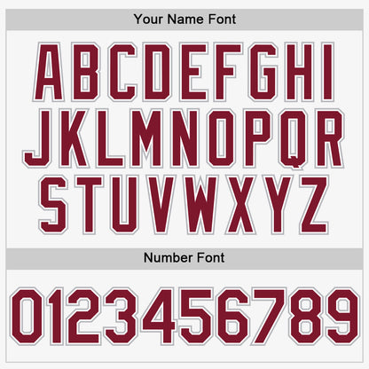 Custom White Crimson-Gray Authentic Sleeveless Baseball Jersey - Sky-Custom