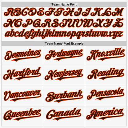 Custom White Brown-Orange Authentic Sleeveless Baseball Jersey - Sky-Custom