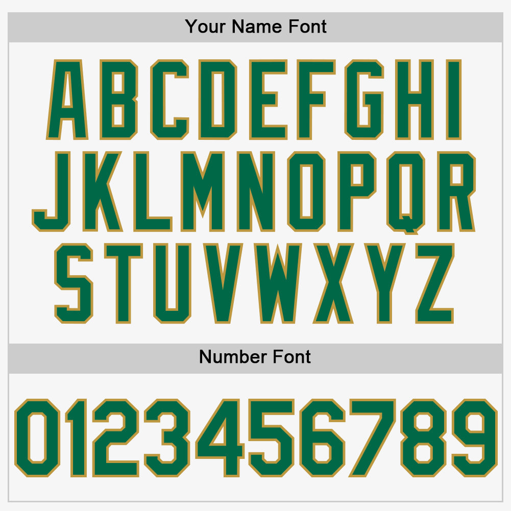 Custom White Kelly Green-Old Gold Authentic Sleeveless Baseball Jersey - Sky-Custom