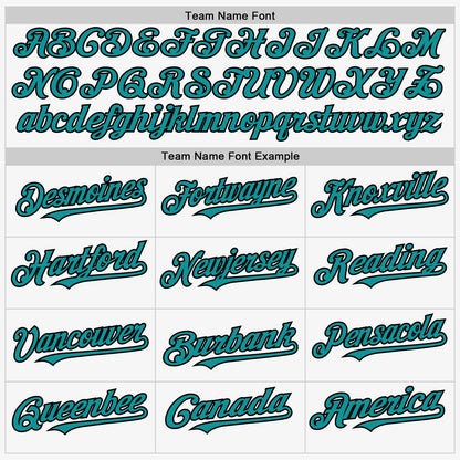 Custom White Black-Teal Authentic Sleeveless Baseball Jersey - Sky-Custom