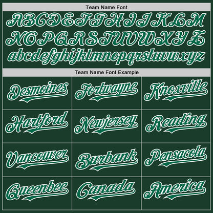 Custom Green Kelly Green-White Authentic Sleeveless Baseball Jersey - Sky-Custom