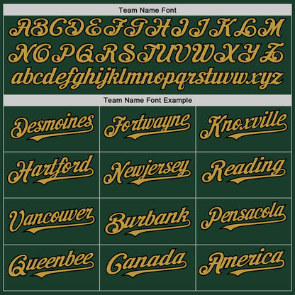 Custom Green Old Gold-Black Authentic Sleeveless Baseball Jersey - Sky-Custom