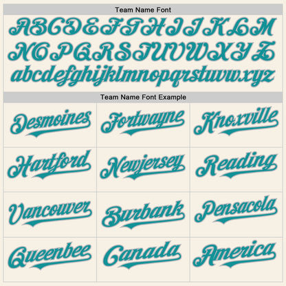 Custom Cream Teal-Gray Authentic Sleeveless Baseball Jersey - Sky-Custom