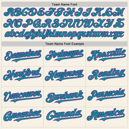 Custom Cream Purple-Teal Authentic Sleeveless Baseball Jersey - Sky-Custom