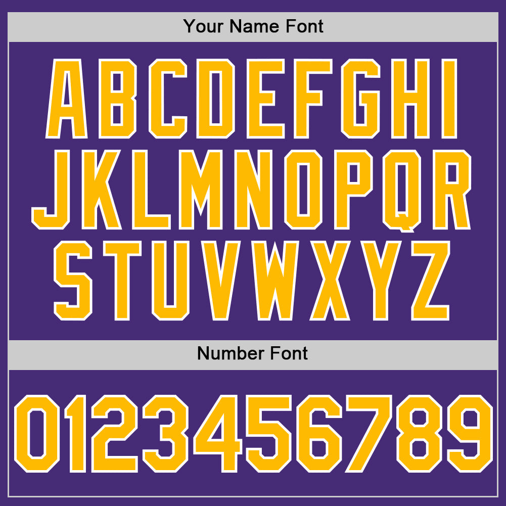 Custom Purple Gold-White Authentic Sleeveless Baseball Jersey - Sky-Custom