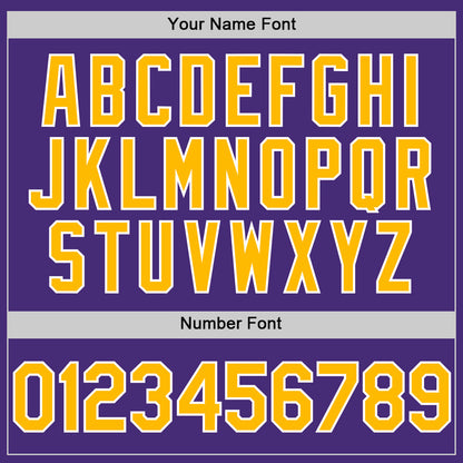 Custom Purple Gold-White Authentic Sleeveless Baseball Jersey - Sky-Custom