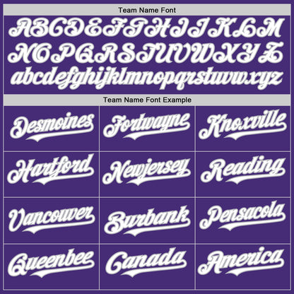 Custom Purple White-Gray Authentic Sleeveless Baseball Jersey - Sky-Custom