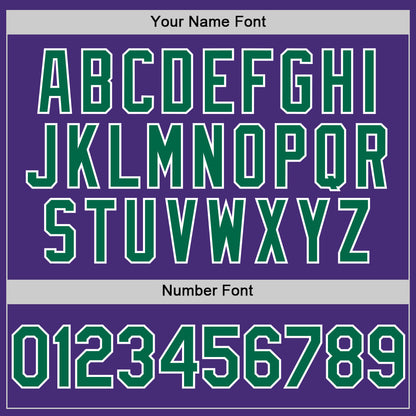 Custom Purple Kelly Green-White Authentic Sleeveless Baseball Jersey - Sky-Custom