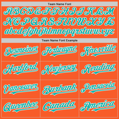 Custom Orange Aqua-White Authentic Sleeveless Baseball Jersey - Sky-Custom