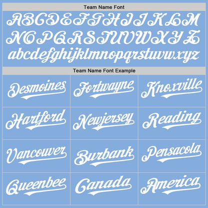 Custom Light Blue White Authentic Sleeveless Baseball Jersey - Sky-Custom