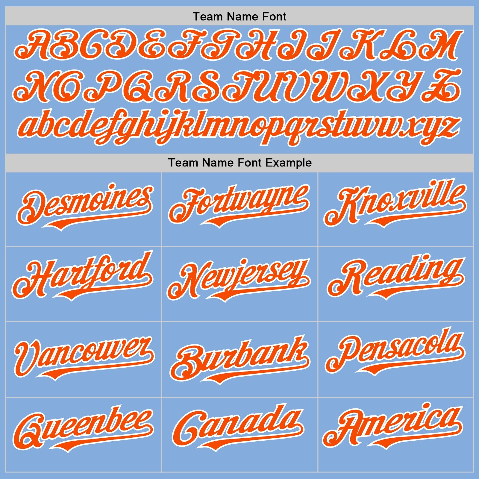 Custom Light Blue Orange-White Authentic Sleeveless Baseball Jersey - Sky-Custom