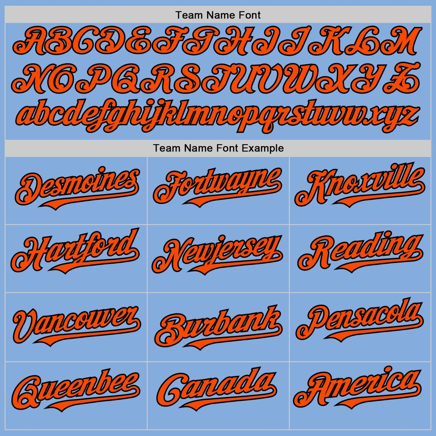 Custom Light Blue Black-Orange Authentic Sleeveless Baseball Jersey - Sky-Custom