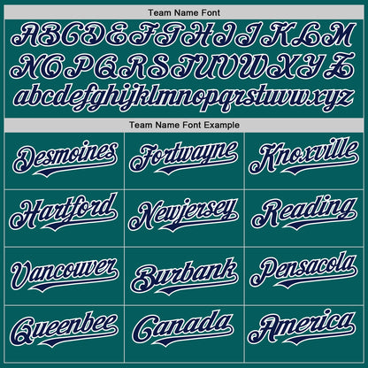 Custom Teal Navy-White Authentic Sleeveless Baseball Jersey - Sky-Custom