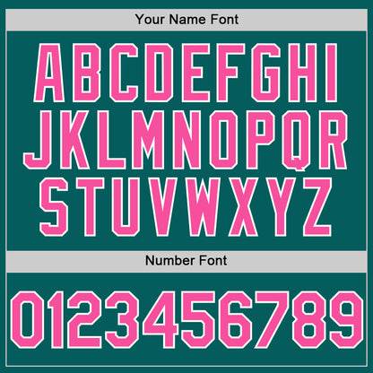 Custom Teal Pink-White Authentic Sleeveless Baseball Jersey - Sky-Custom