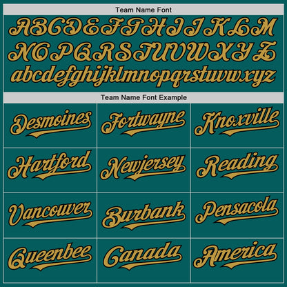 Custom Teal Old Gold-Black Authentic Sleeveless Baseball Jersey - Sky-Custom