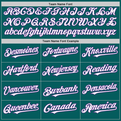 Custom Teal White-Purple Authentic Sleeveless Baseball Jersey - Sky-Custom