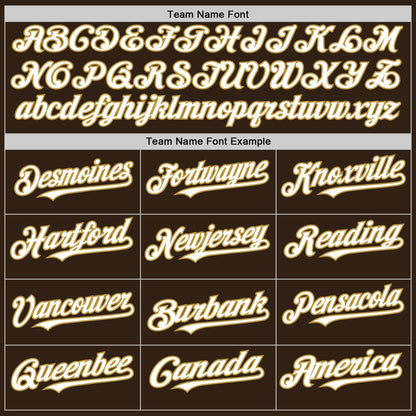 Custom Brown White-Old Gold Authentic Sleeveless Baseball Jersey - Sky-Custom