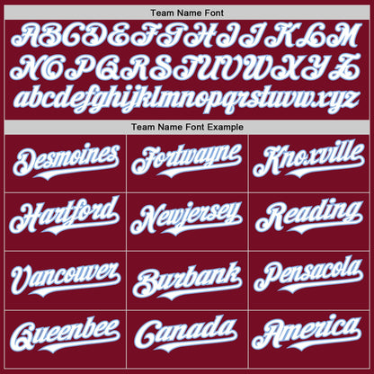 Custom Crimson White-Light Blue Authentic Sleeveless Baseball Jersey - Sky-Custom