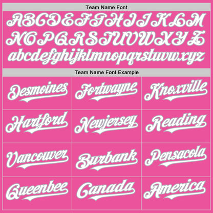 Custom Pink White-Gray Authentic Sleeveless Baseball Jersey - Sky-Custom