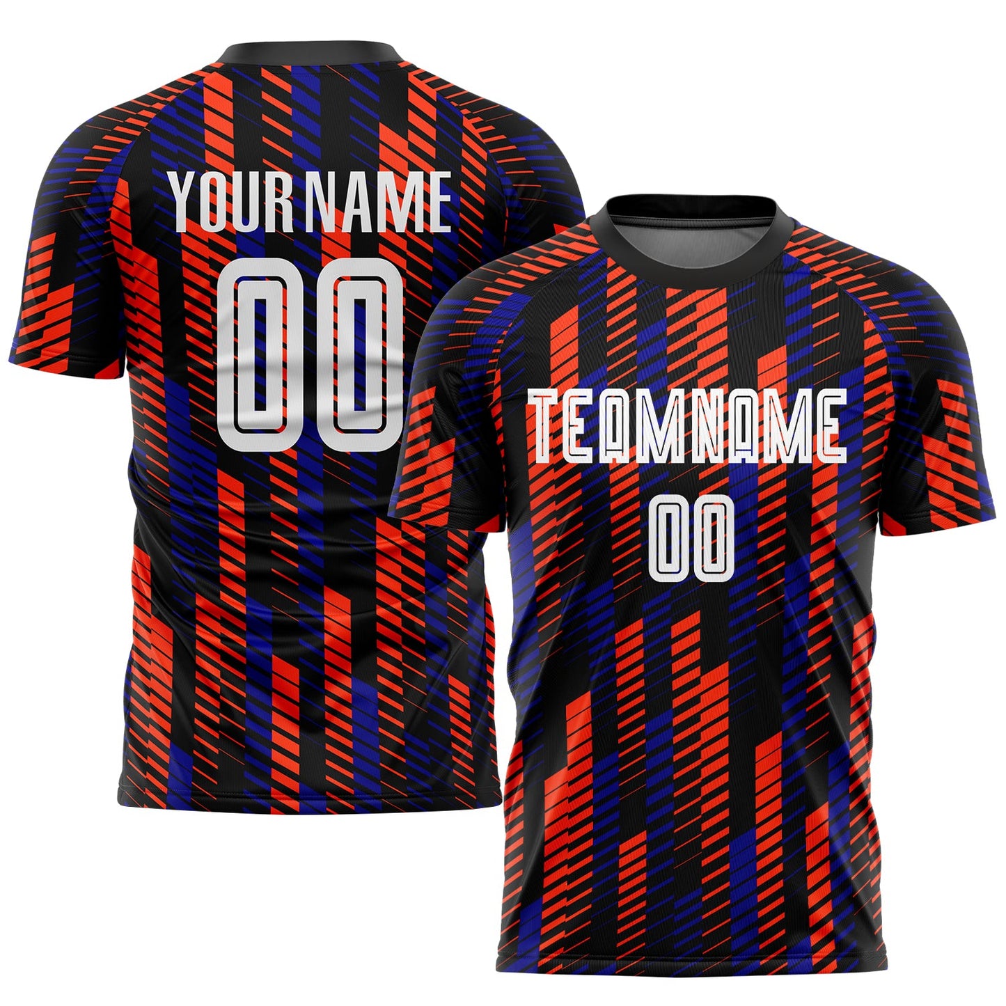Custom Black White-Orange Sublimation Soccer Uniform Jersey - Sky-Custom