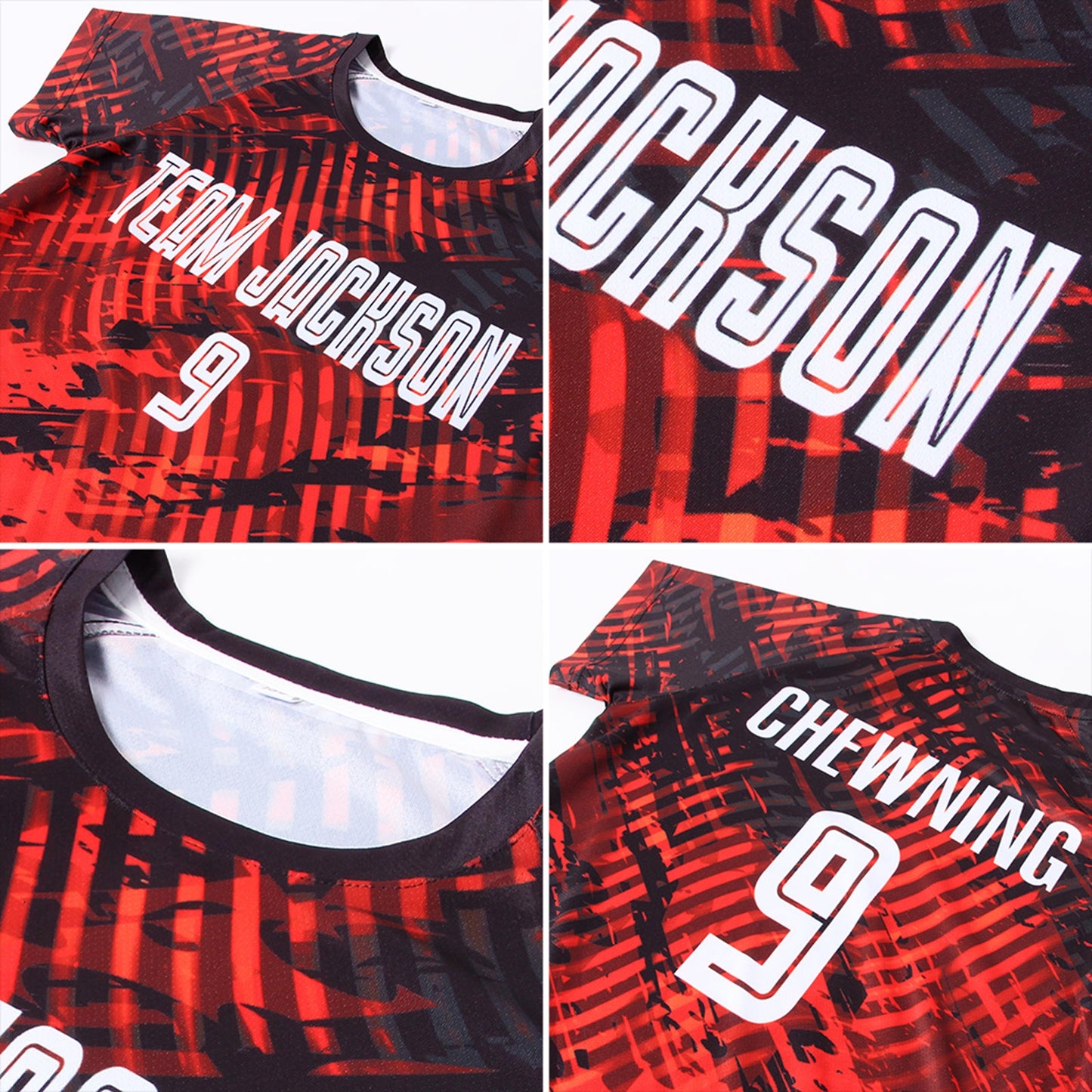 Custom Red White-Black Sublimation Soccer Uniform Jersey - Sky-Custom