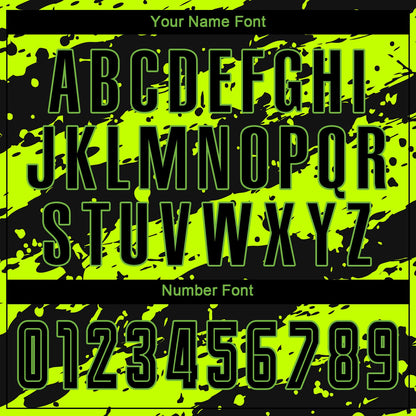Custom Neon Green Black Sublimation Soccer Uniform Jersey - Sky-Custom