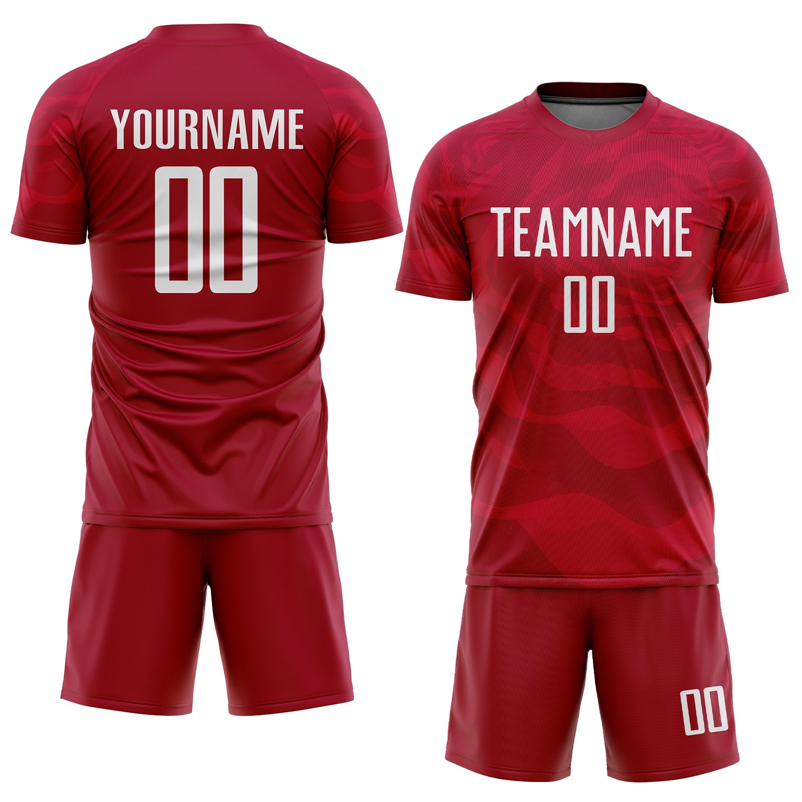 Custom Red White Sublimation Soccer Uniform Jersey - Sky-Custom