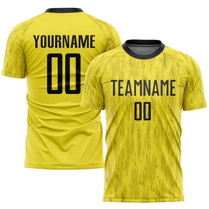 Custom Gold Black Sublimation Soccer Uniform Jersey - Sky-Custom