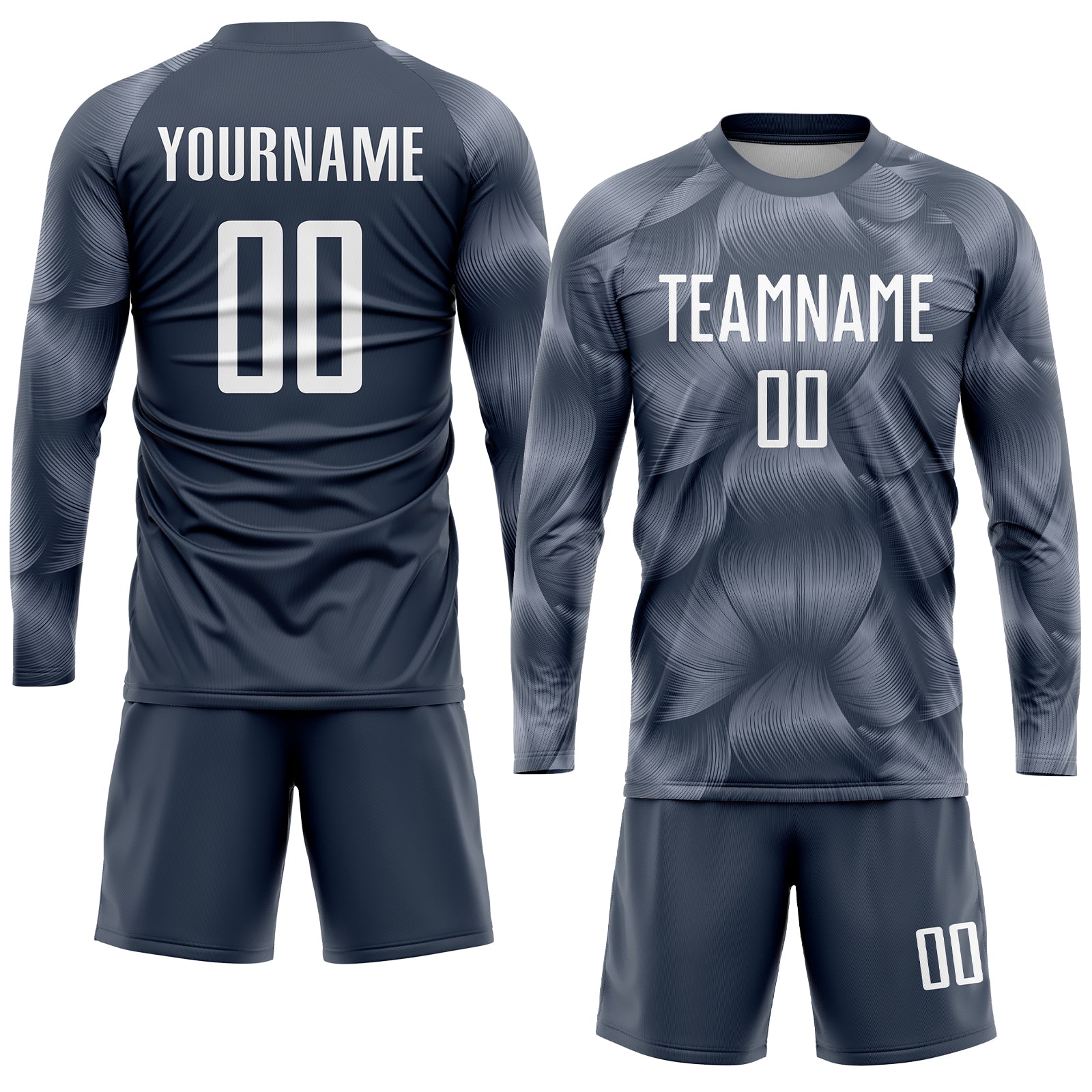 Custom Steel Gray White Sublimation Soccer Uniform Jersey - Sky-Custom