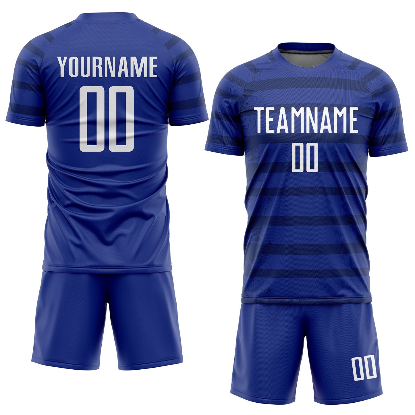 Custom Royal White-Navy Sublimation Soccer Uniform Jersey - Sky-Custom