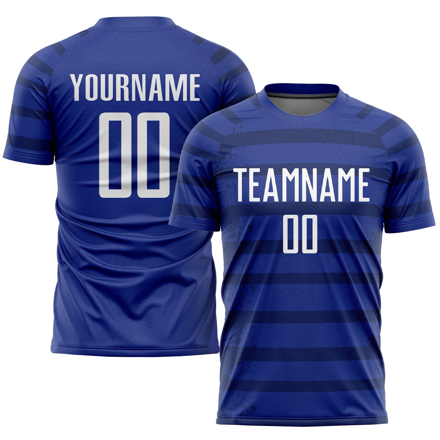 Custom Royal White-Navy Sublimation Soccer Uniform Jersey - Sky-Custom