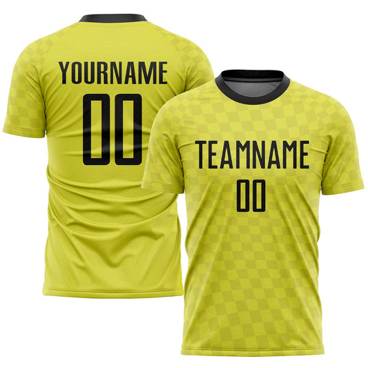 Custom Gold Black Sublimation Soccer Uniform Jersey - Sky-Custom