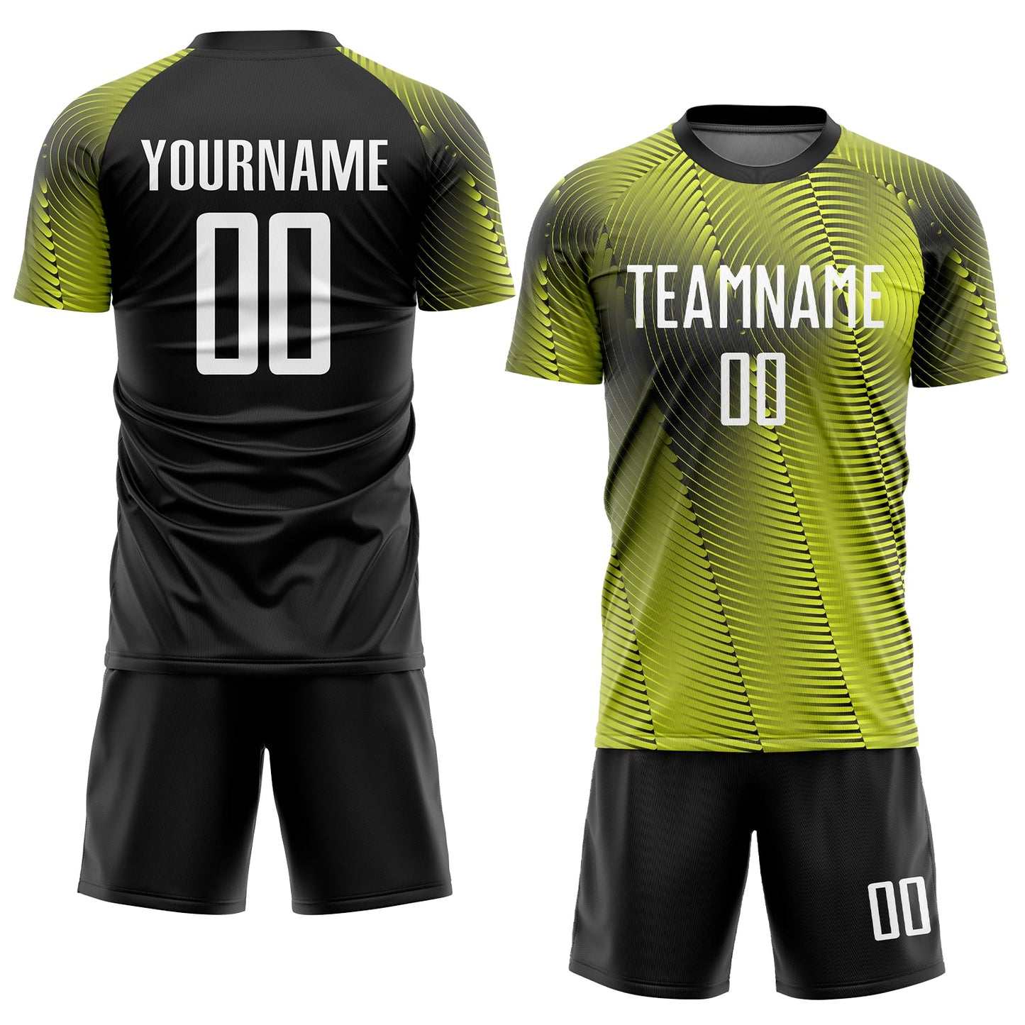 Custom Gold White-Black Sublimation Soccer Uniform Jersey - Sky-Custom