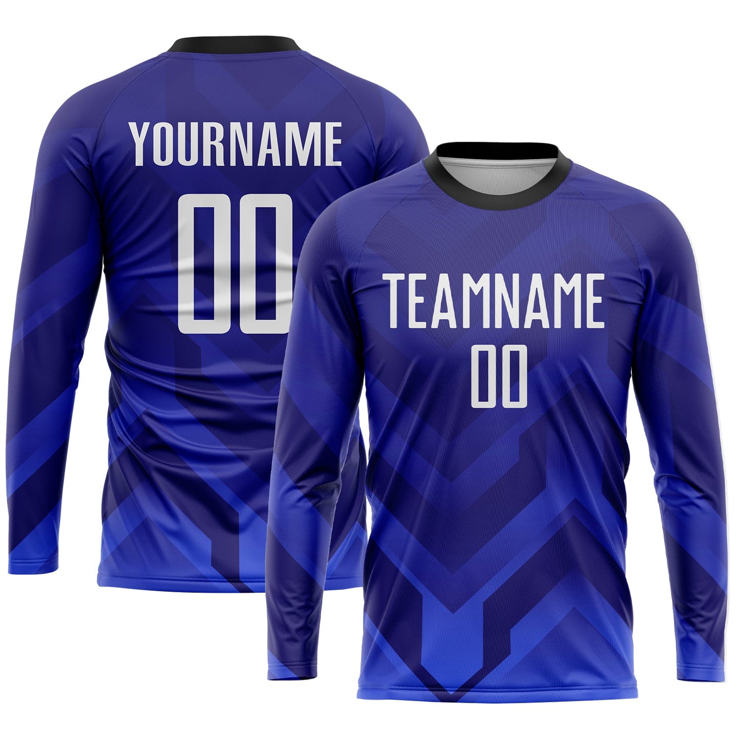 Custom Dark Purple White Royal-Navy Sublimation Soccer Uniform Jersey - Sky-Custom