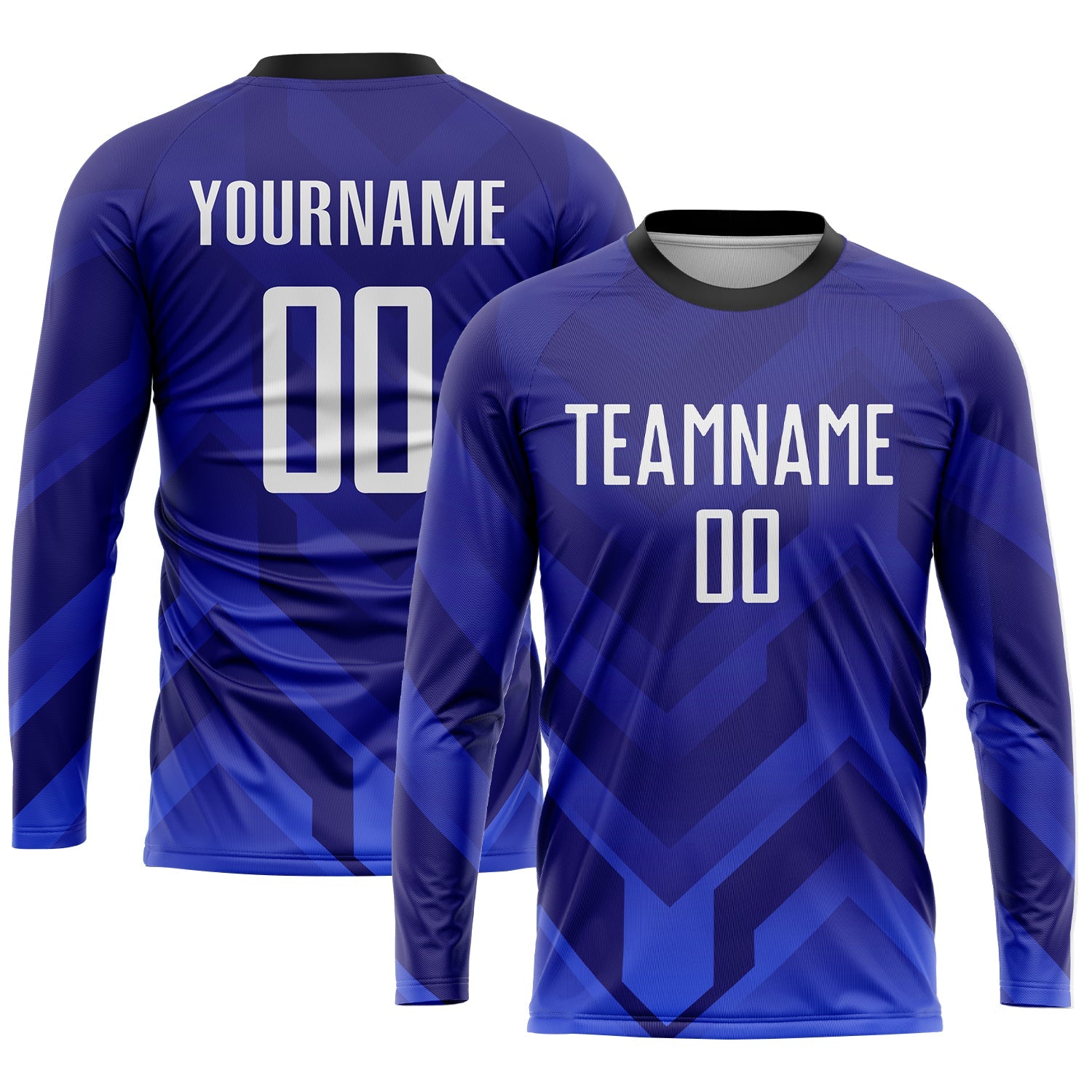 Custom Dark Purple White Royal-Navy Sublimation Soccer Uniform Jersey - Sky-Custom