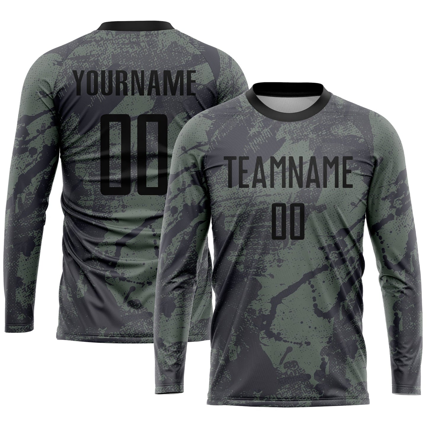 Custom Olive Black Sublimation Salute To Service Soccer Uniform Jersey - Sky-Custom