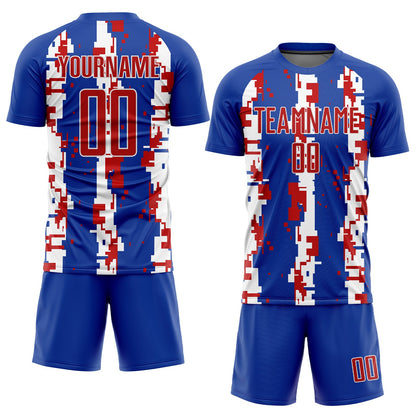 Custom Royal Red-White Sublimation Soccer Uniform Jersey - Sky-Custom