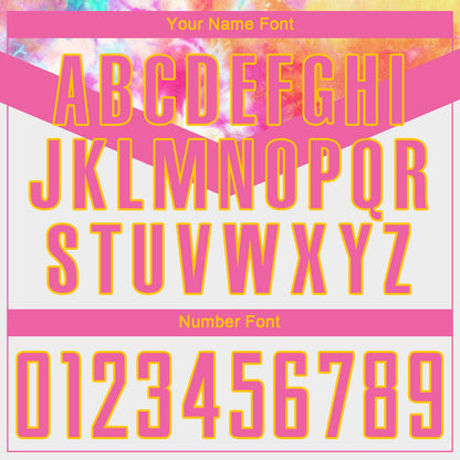 Custom White Pink-Gold Sublimation Soccer Uniform Jersey - Sky-Custom